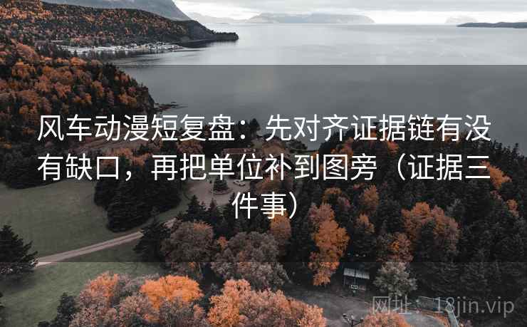 风车动漫短复盘:先对齐证据链有没有缺口,再把单位补到图旁(证据三件事)