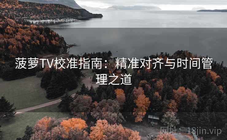 菠萝TV校准指南:精准对齐与时间管理之道