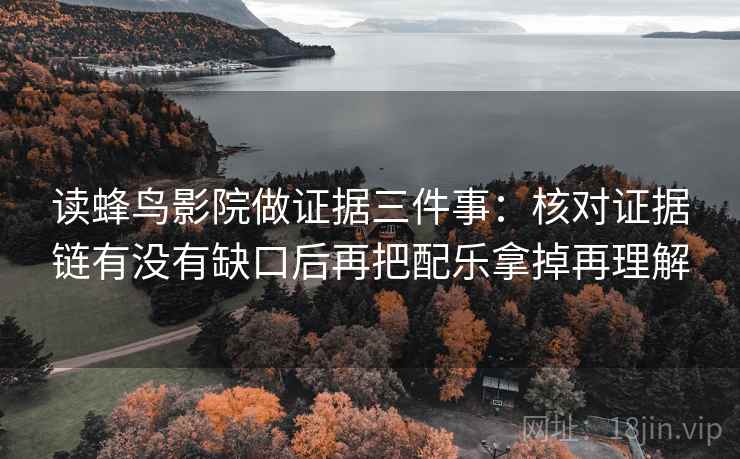 读蜂鸟影院做证据三件事：核对证据链有没有缺口后再把配乐拿掉再理解